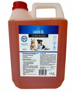 Oleje a tuky pre psov LAB V olej 5000 ml 1 ks.